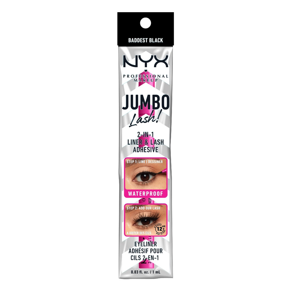 NYX Professional Makeup Jumbo Lash! Liner & adhésif faux cils waterproof