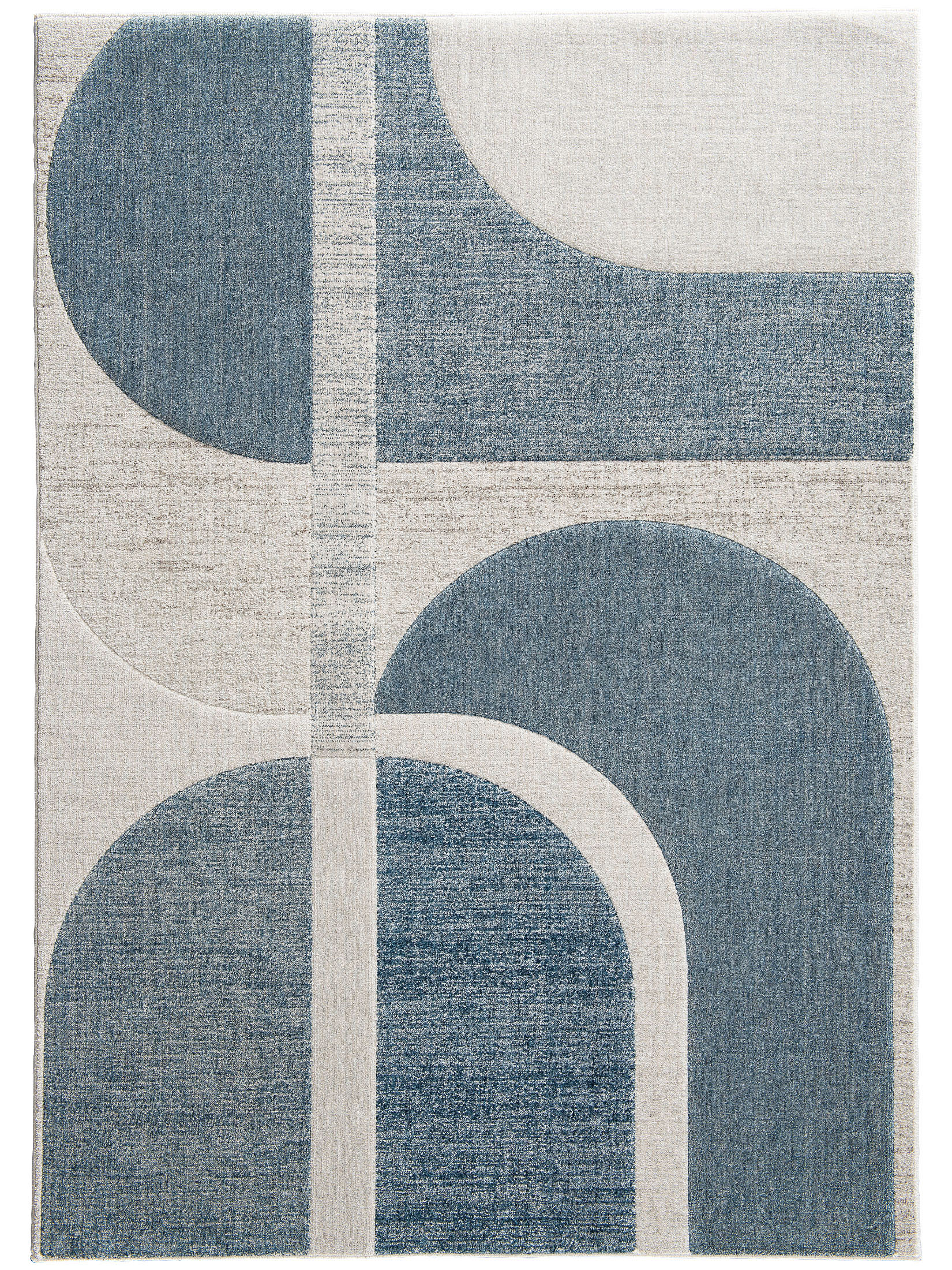 Rockledge Moderner Teppich, Blau-Grau