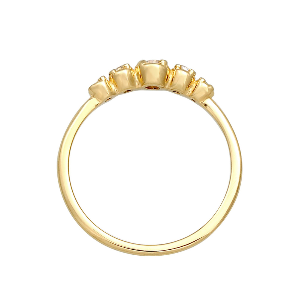Elli Elli Bague Dames Engagement Éternité Elegant avec pierres de zirconium en argent  Bague