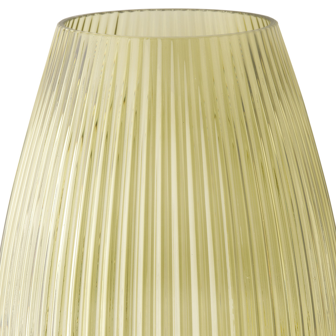 Große Vase in geriffelter Optik