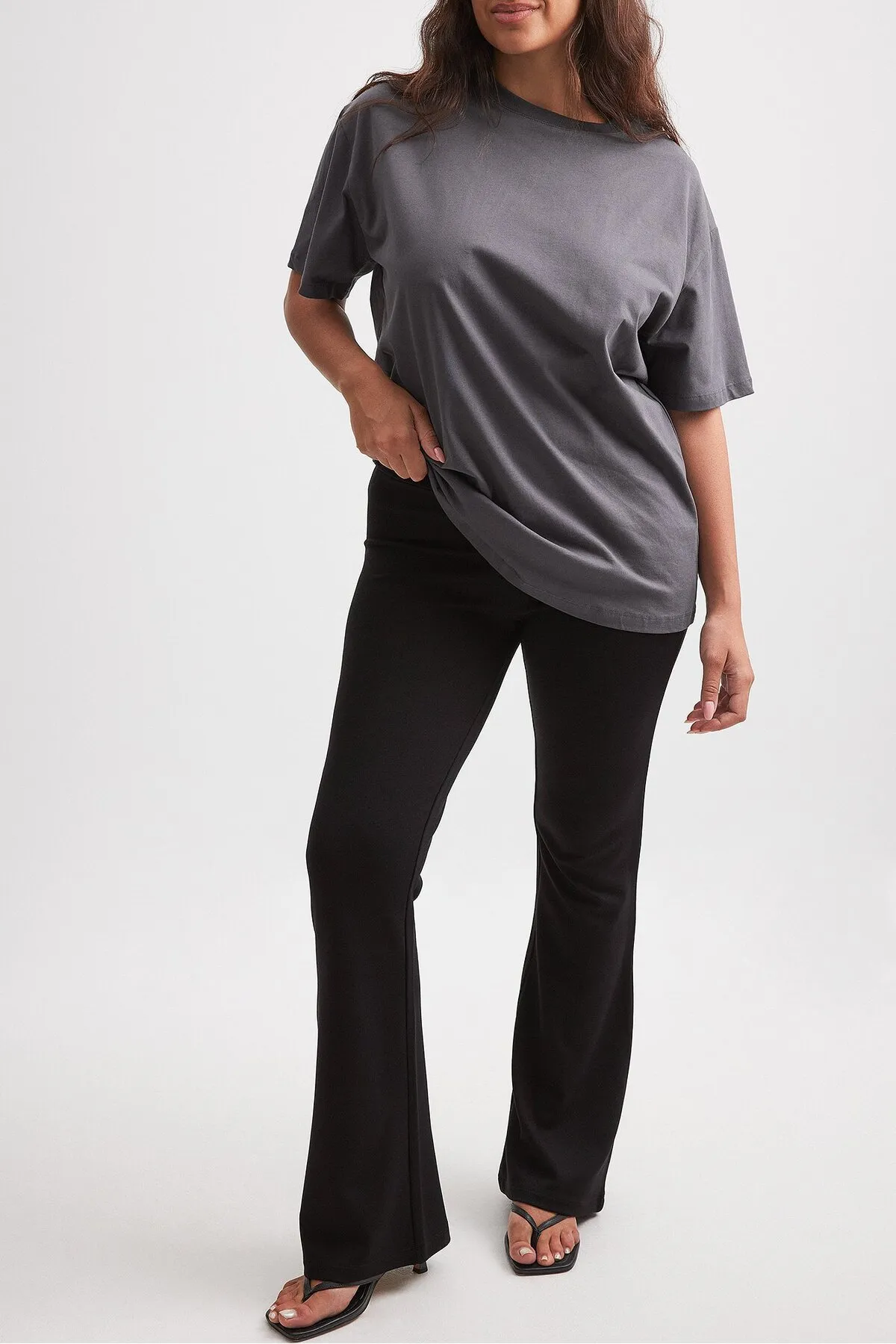 NA-KD  Bootcut-Leggings mit mittelhoher Taille