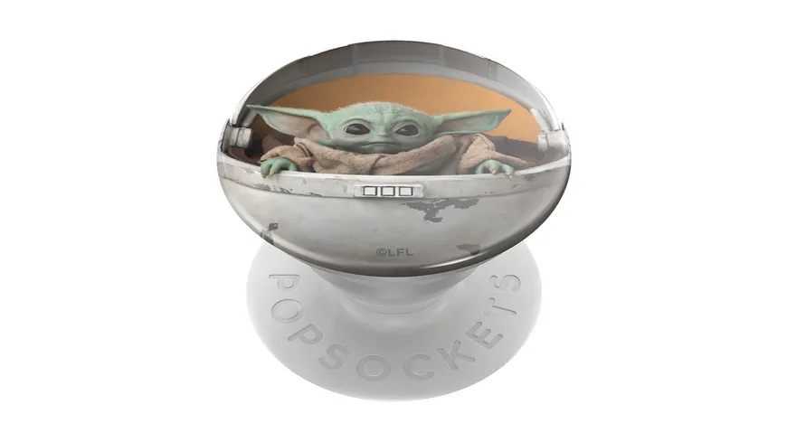PopGrip - ausziehbarer Handy-Griff Handyhalter -  Baby Yoda Pod