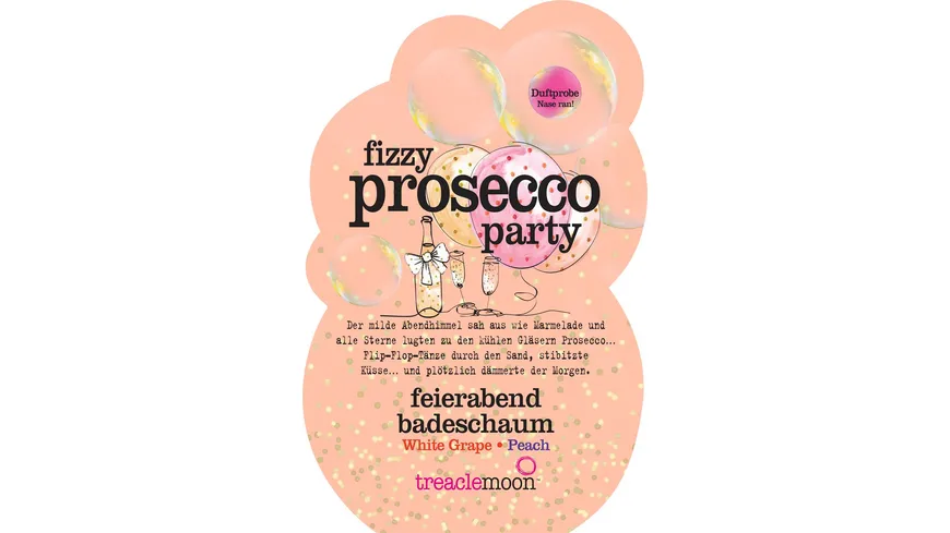treaclemoon badeschaum fizzy prosecco party 80 g