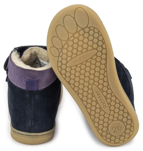 Richter ~ Winterstiefel Klett + Tex ~ Marine/Ametista