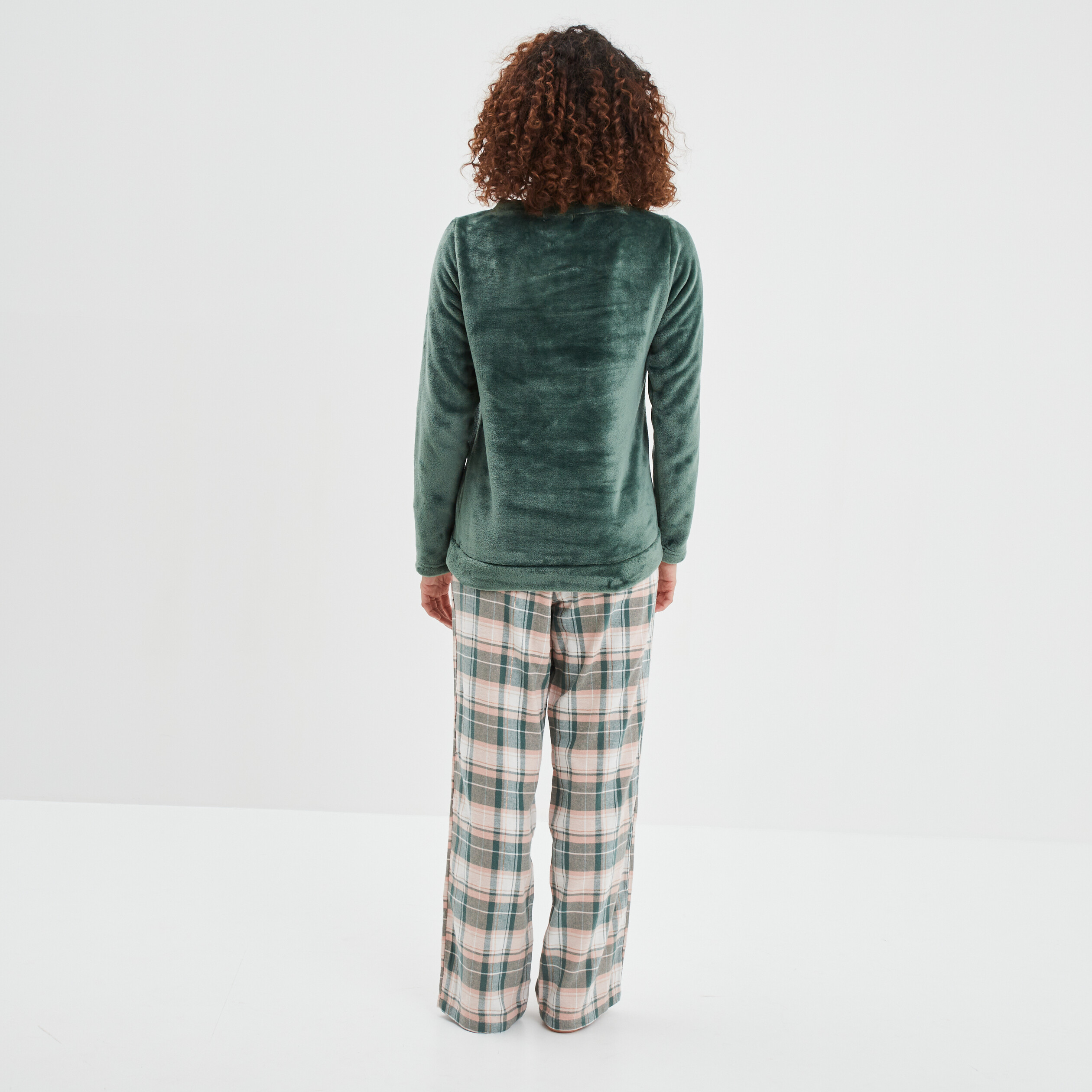 Ensemble pyjama 3 pièces rose femme | La Halle