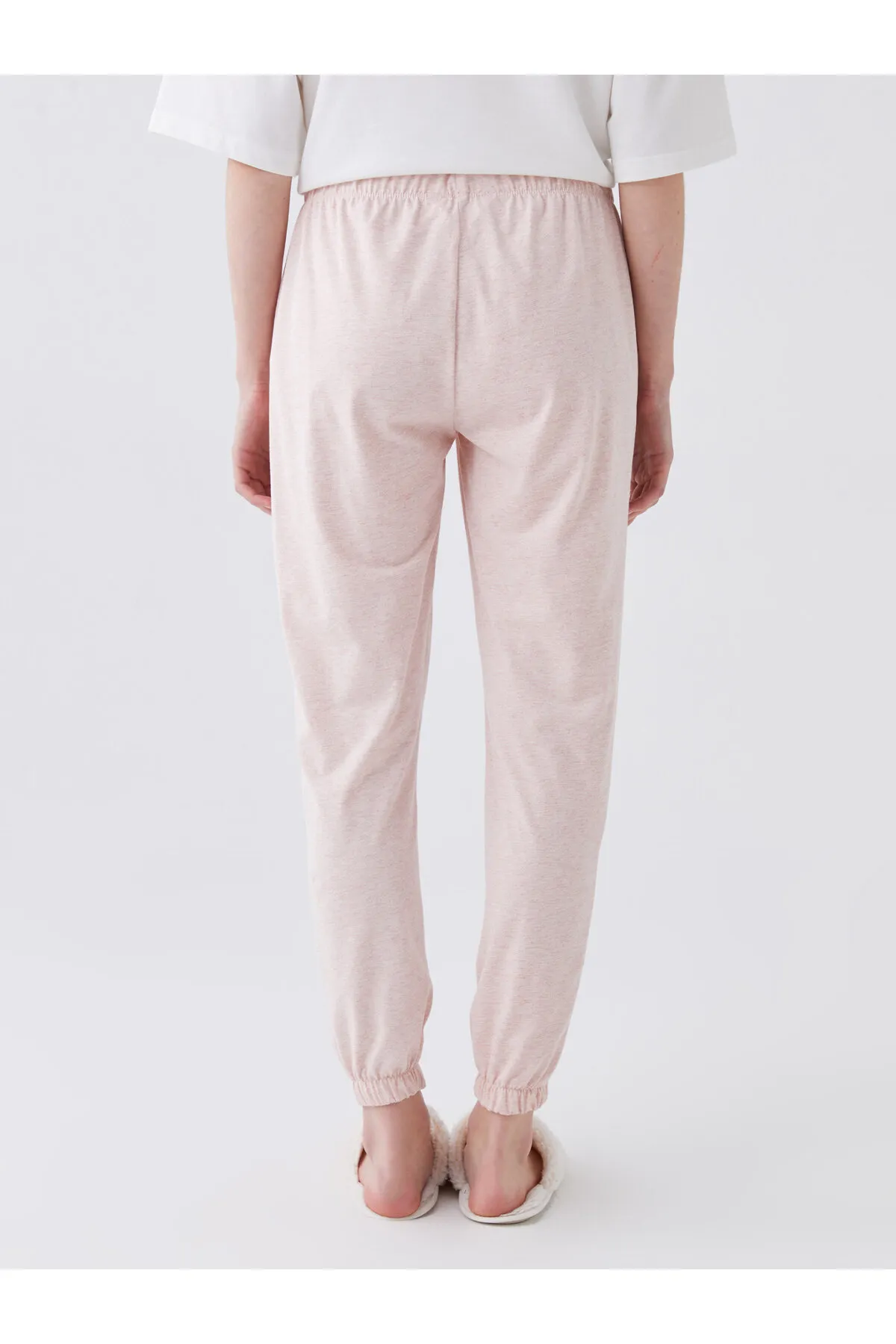 LC Waikiki  Einfarbige Jogger-Pyjamahose für Damen mit elastischem Bund