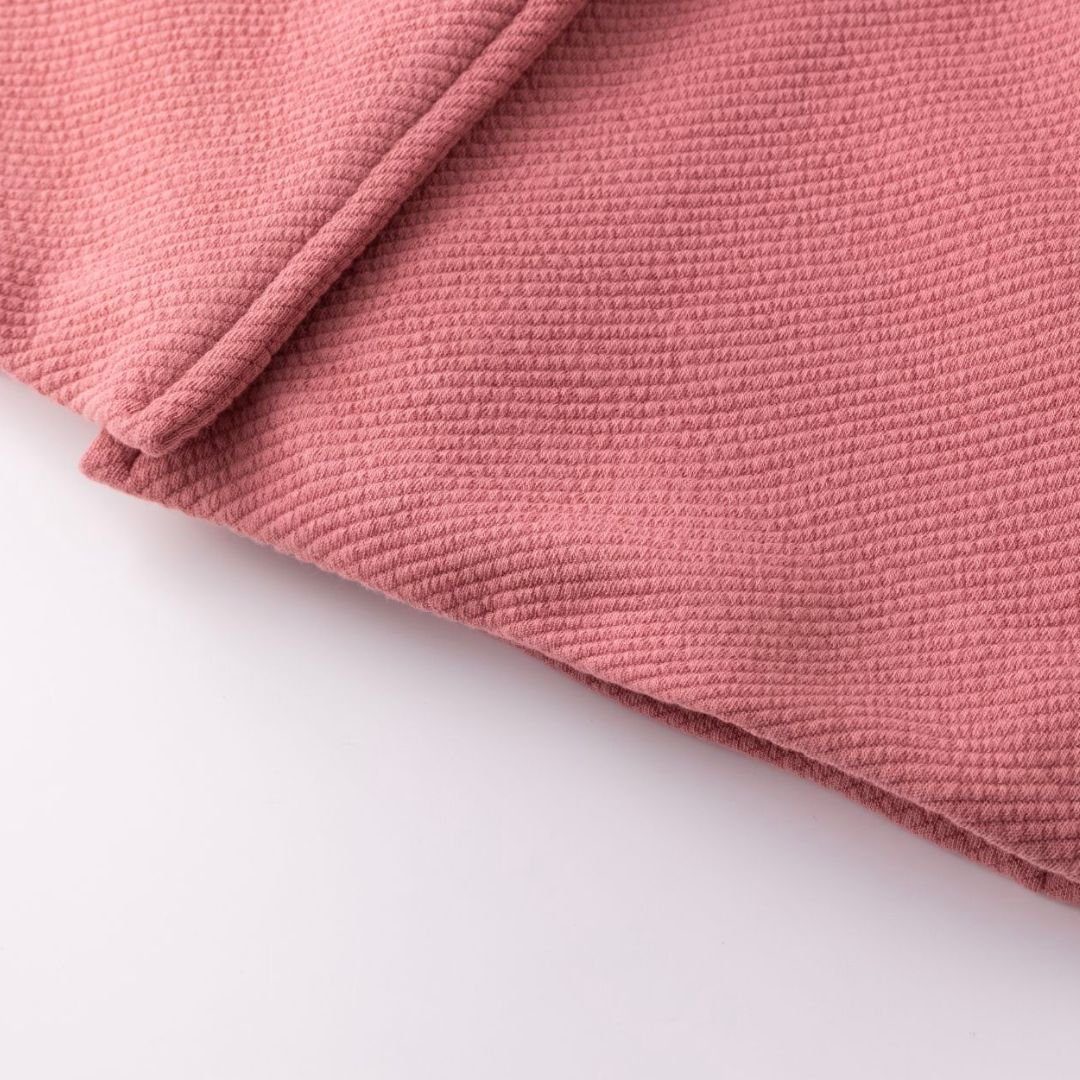 suebidou Jerseymantel Mantel Übergangsmantel mit Kapuze Jacke lang altrosa für Mädchen