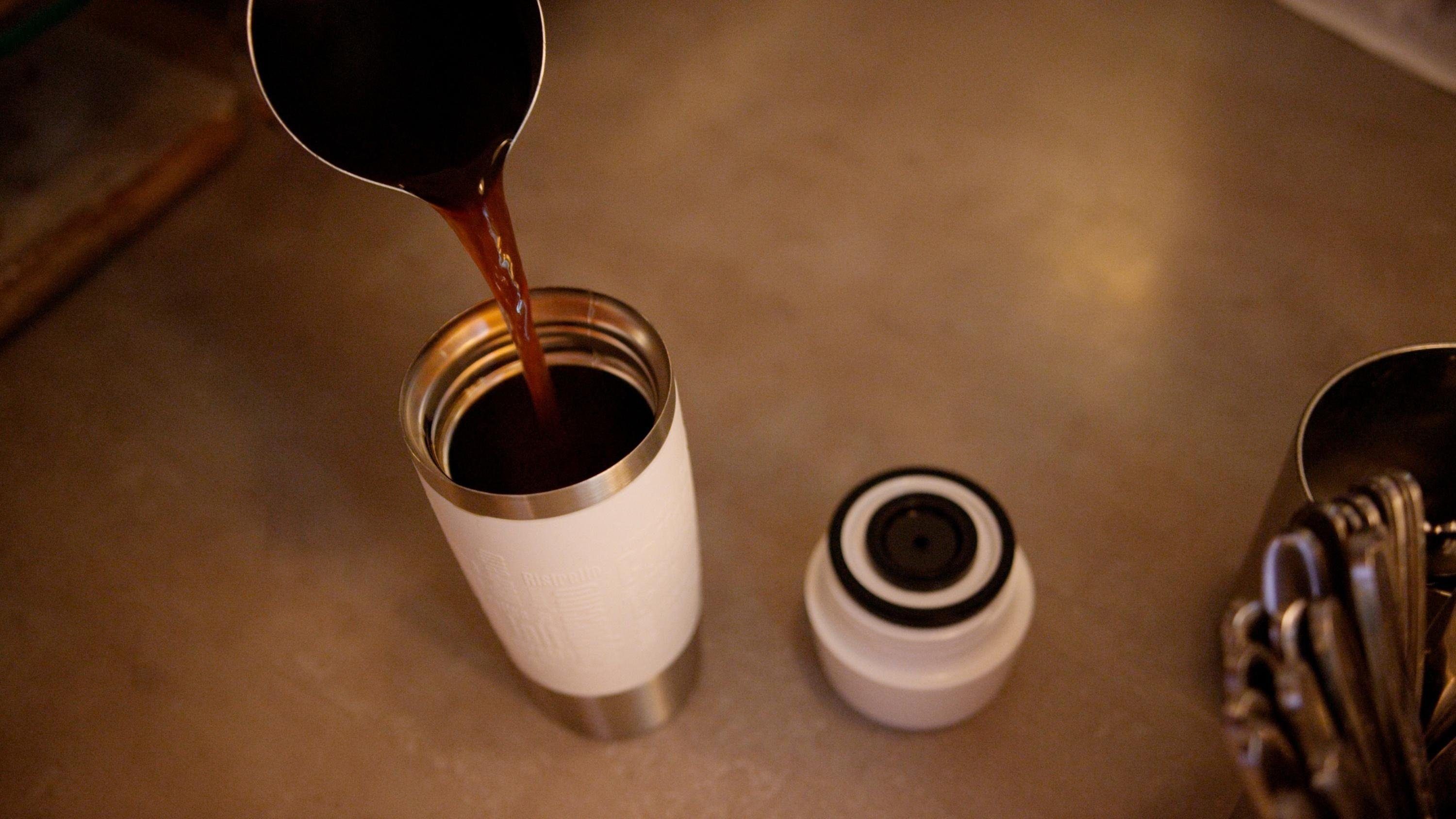 Emsa Thermobecher Travel Mug, Edelstahl, Edelstahl, 360°Trinköffnung, 4h heiß/8h kalt, 360 ml