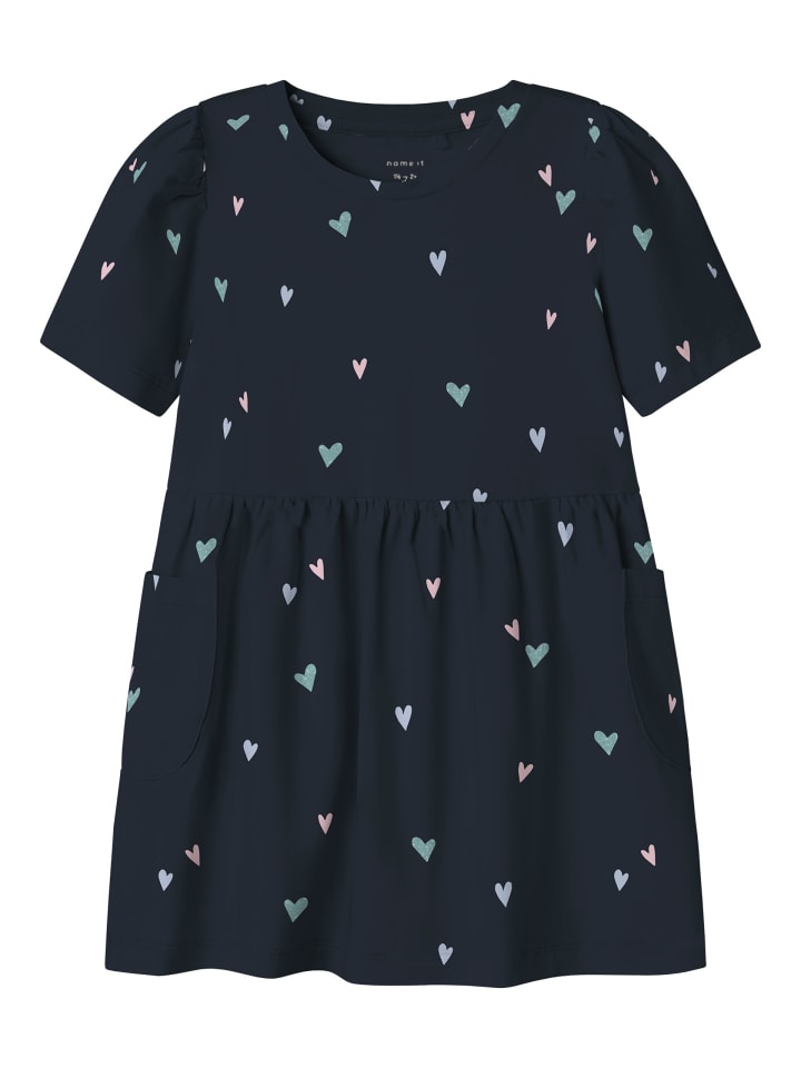 name it Jersey-Sommerkleid NMFFENJA S/S DRESS in dark sapphire günstig kaufen 116
