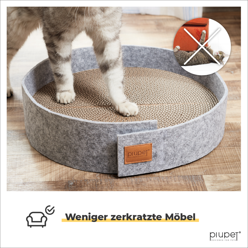 PIUPET Katzenbetten & Katzensofas PIUPET Kratzbrett mit Filzumrandung