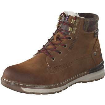Mustang Schnür Boots in braun