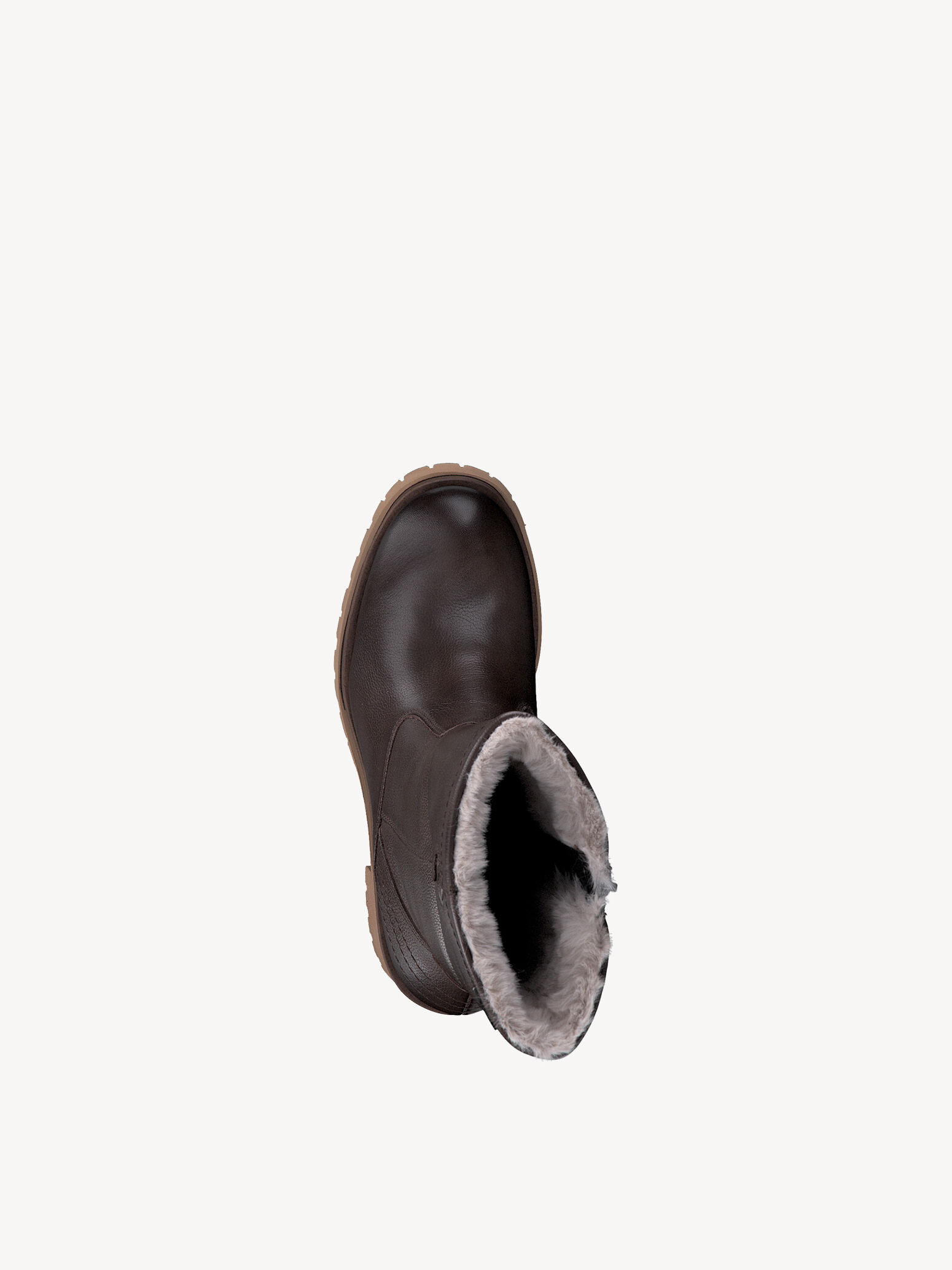 Bottine en cuir - marron doublure chaude