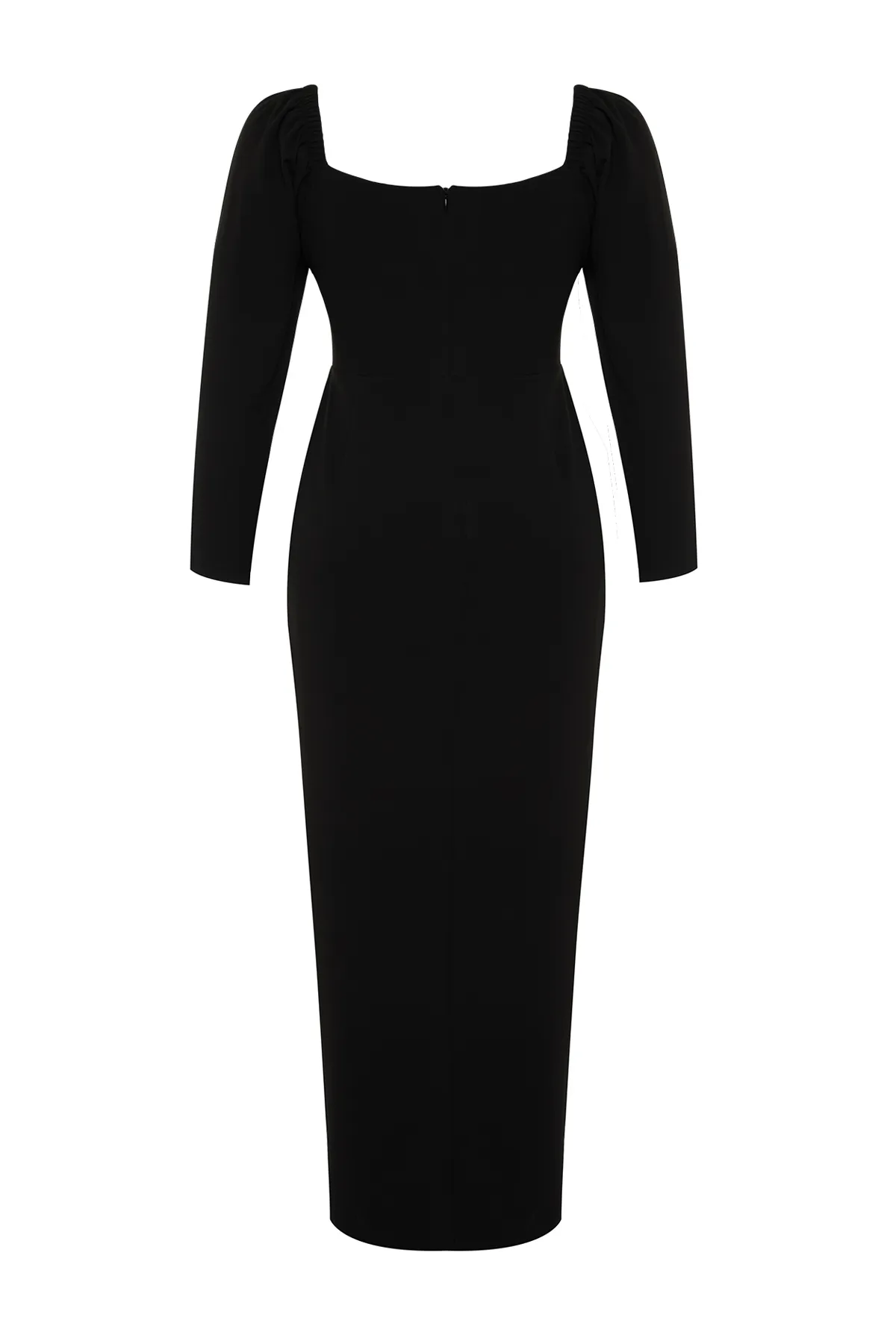 Trendyol Curve  Schwarzes Abendkleid TBBAW24AD00001