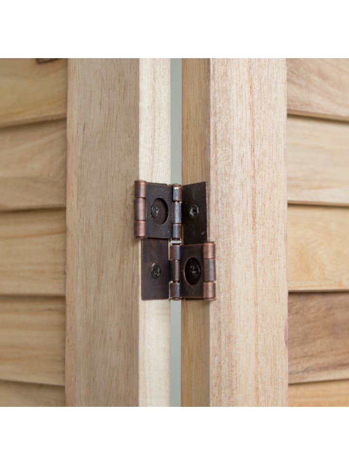 Homestyle4u 4-tlg. Paravent in Braun 160x170 günstig kaufen onesize