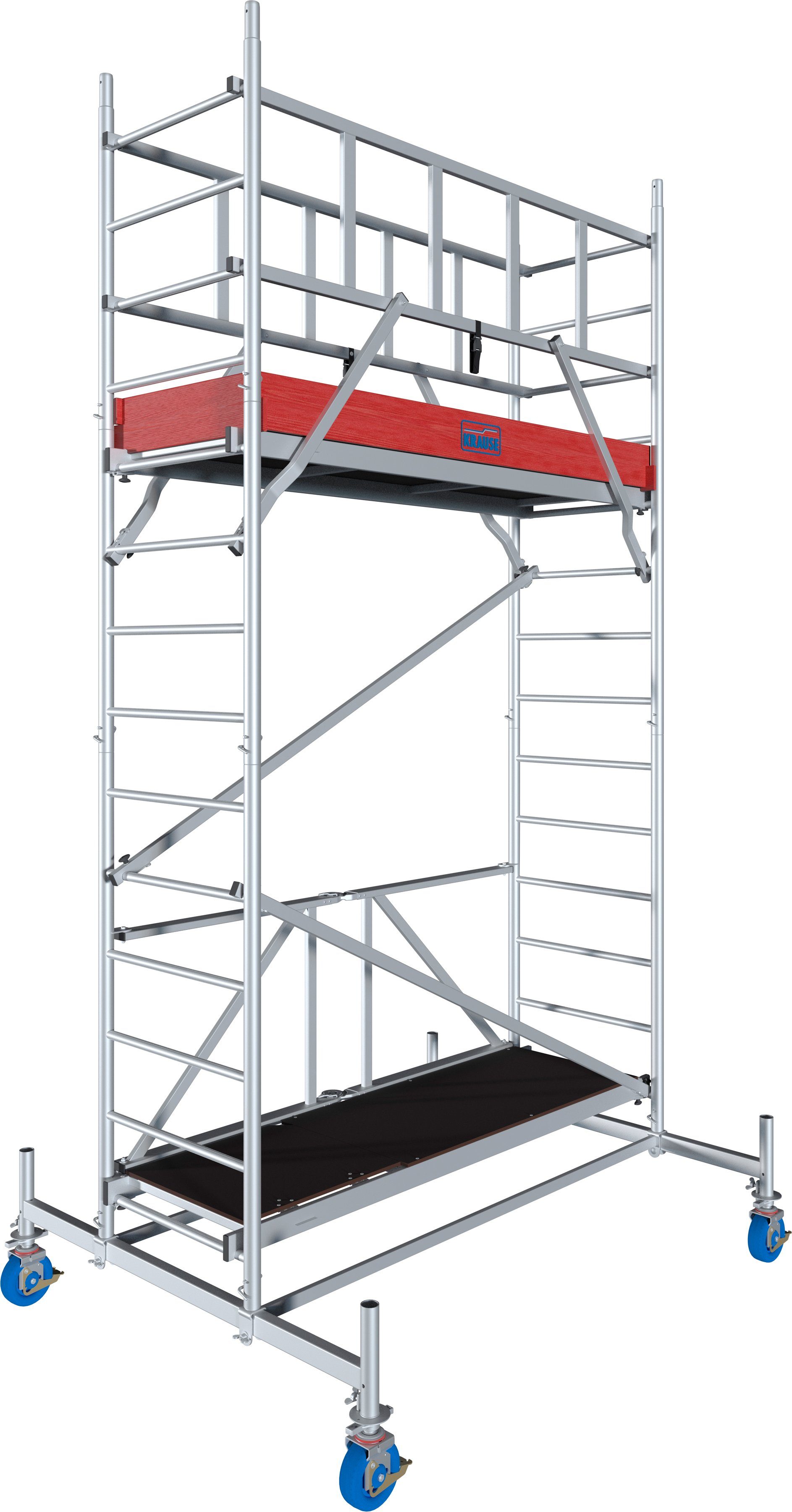 KRAUSE Fahrgerüst ProTec XS Alu-FaltGerüst, (Set), Arbeitshöhe: 4,8 Meter