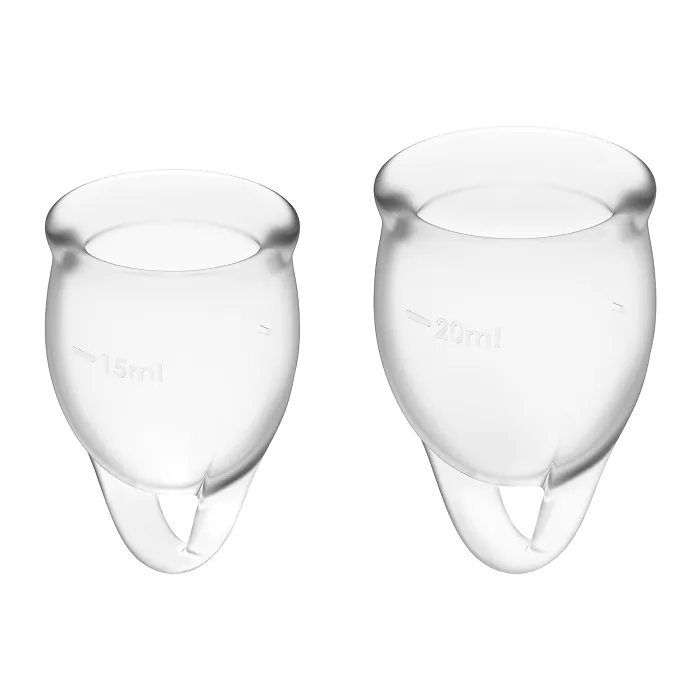 Satisfyer Feel Confident menstrualna čašica prozirna