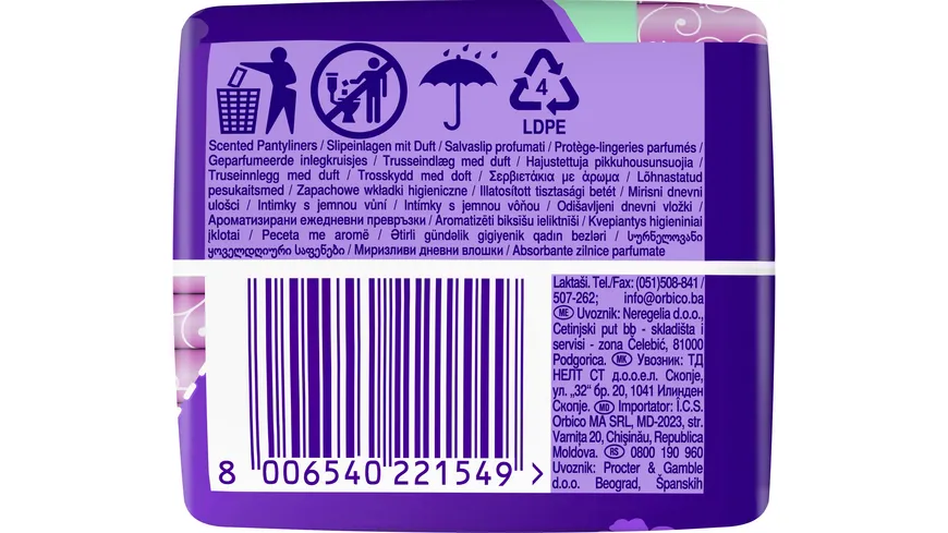 Always Slipeinlagen Normal to go – mit Geruchsneutralisierung