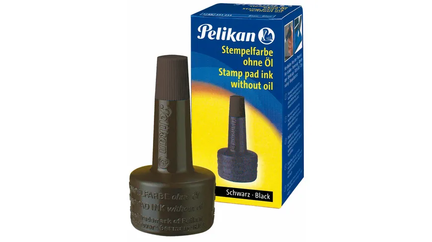 Pelikan Stempelfarbe 4K schwarz 28 ml schwarz