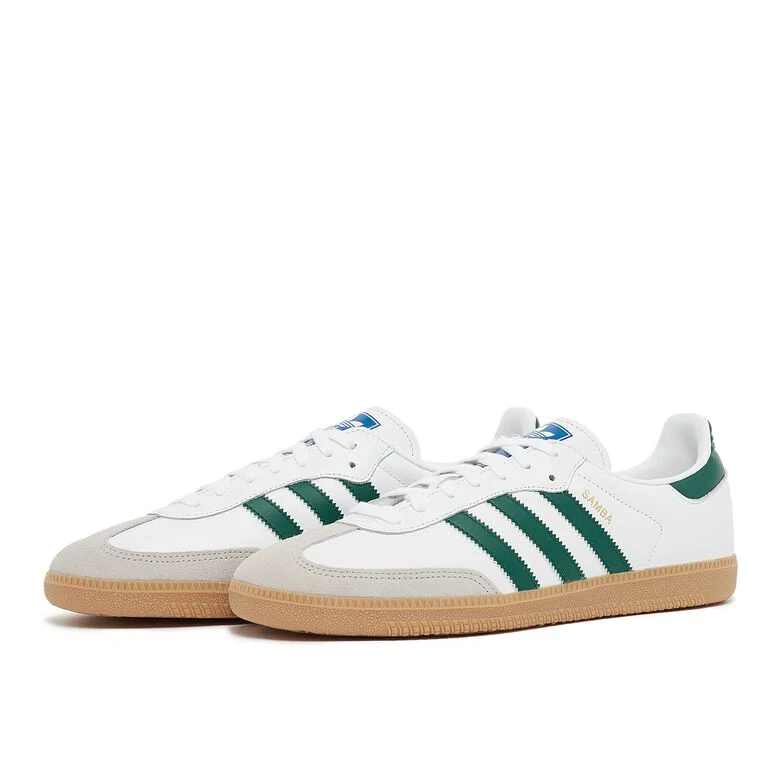 adidas Originals Samba OG ftwr white/collegiate green/gum 3