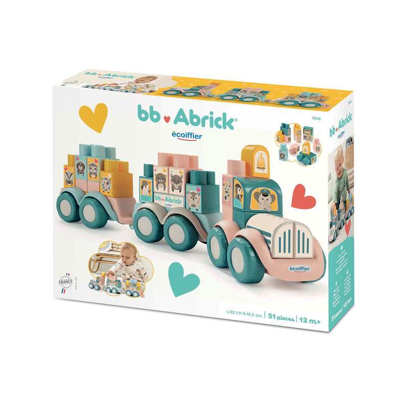 Train et 30 briques Bébé Abrick