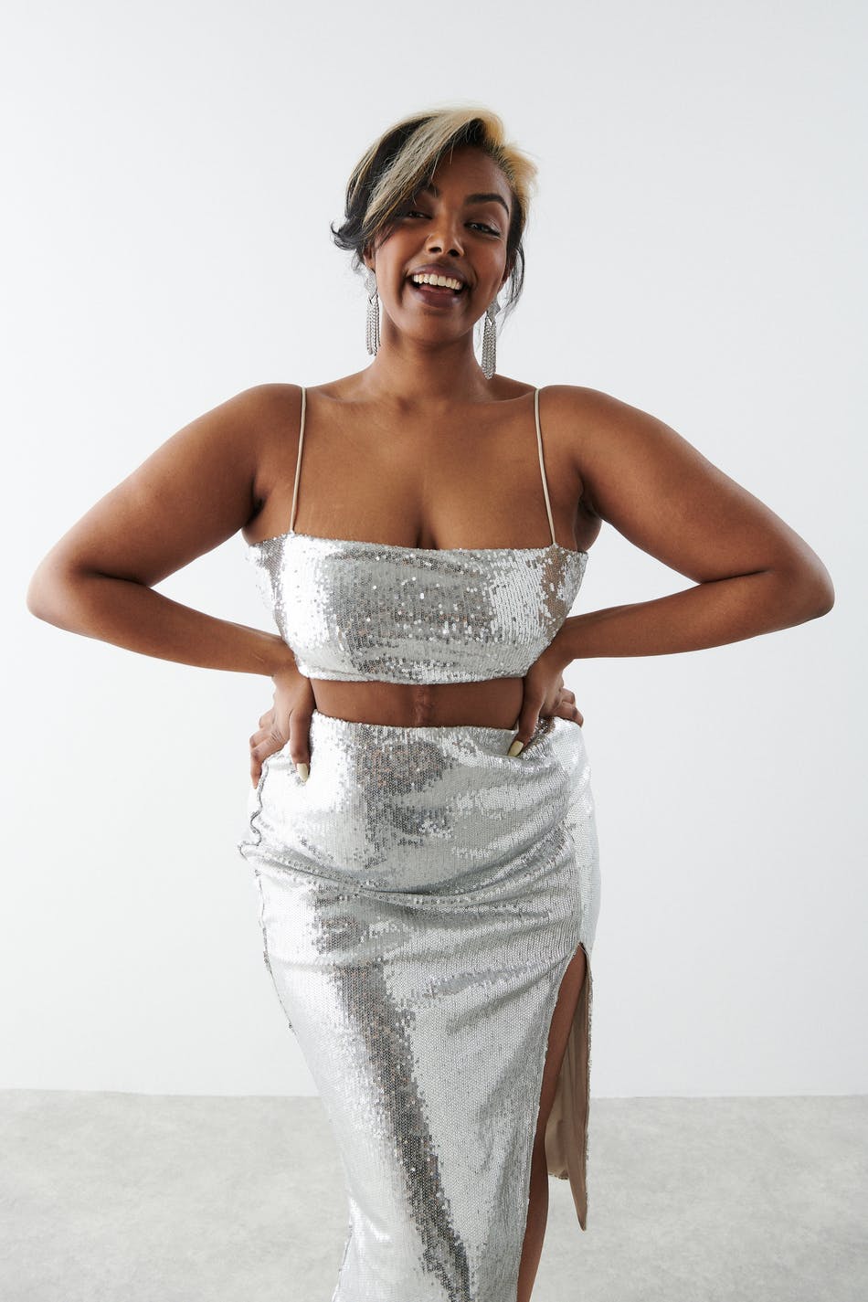 Gloria sequin top
