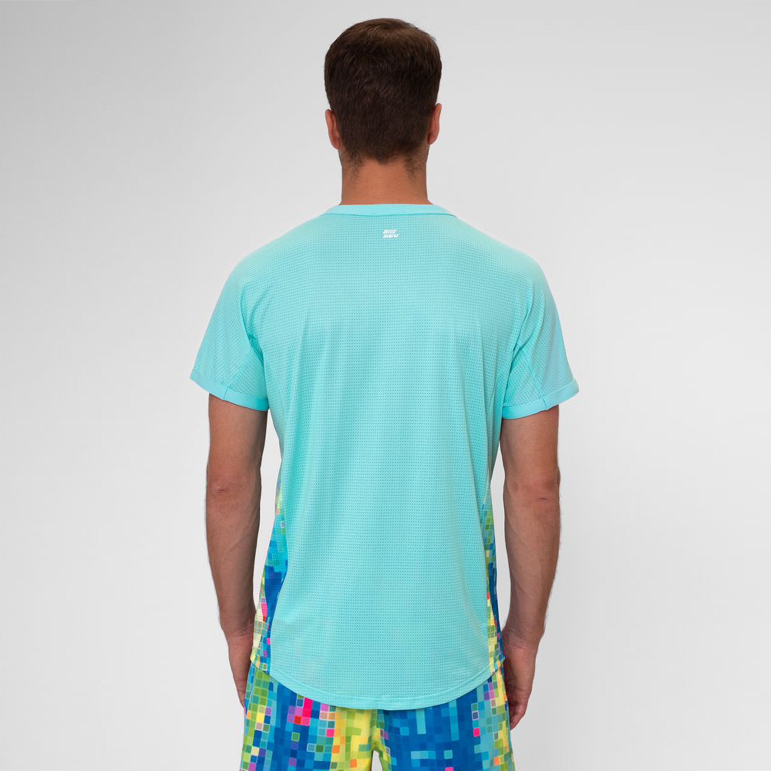 Melbourne 2024 V-Neck T-Shirt Herren - Türkis, Mehrfarbig
