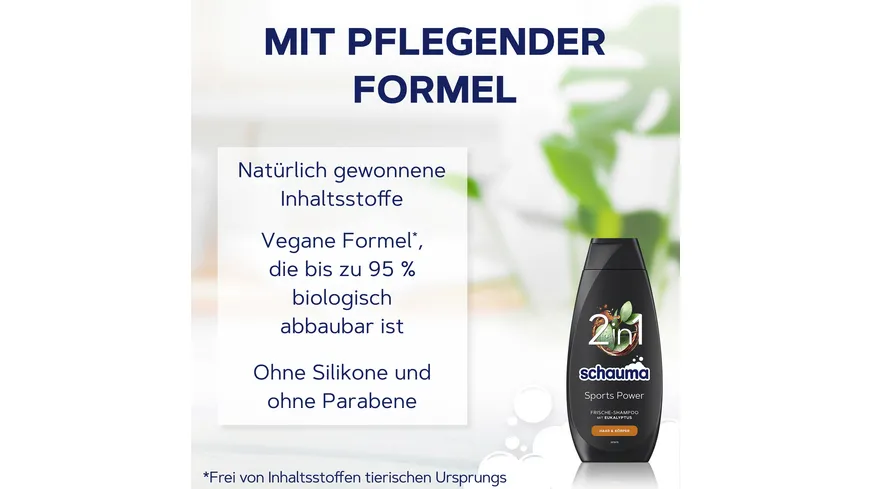 SCHAUMA Shampoo Sports Power 400ml 400 ml