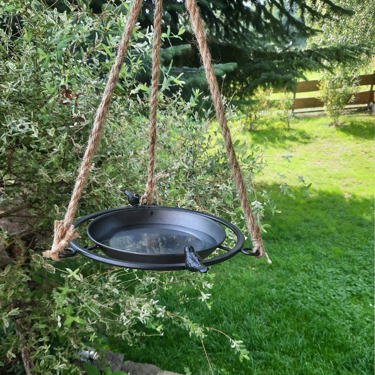 BOLTZE GRUPPE GmbH Vogeltränke Vogeltränke hängend aus Zink Vogelfutter Station Vogelbad