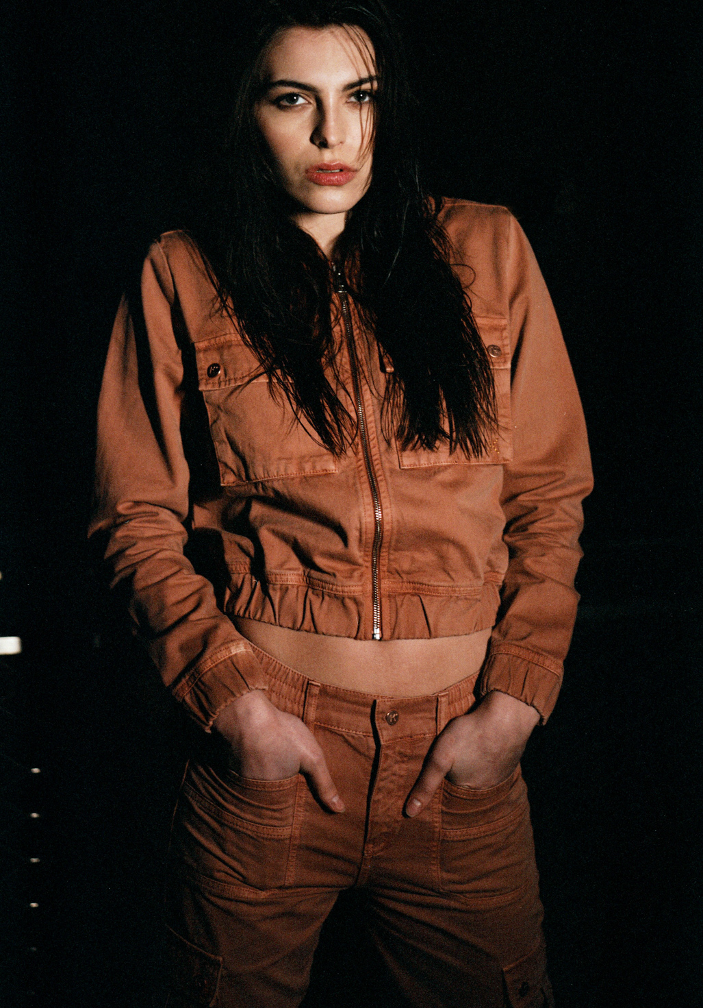 LORI  Blouson court en jean Femme en 100% coton