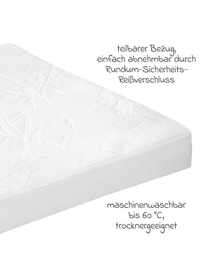 Alvi Babybett-Matratze Bamboo Pro 70 x 140 cm in weiss günstig kaufen onesize