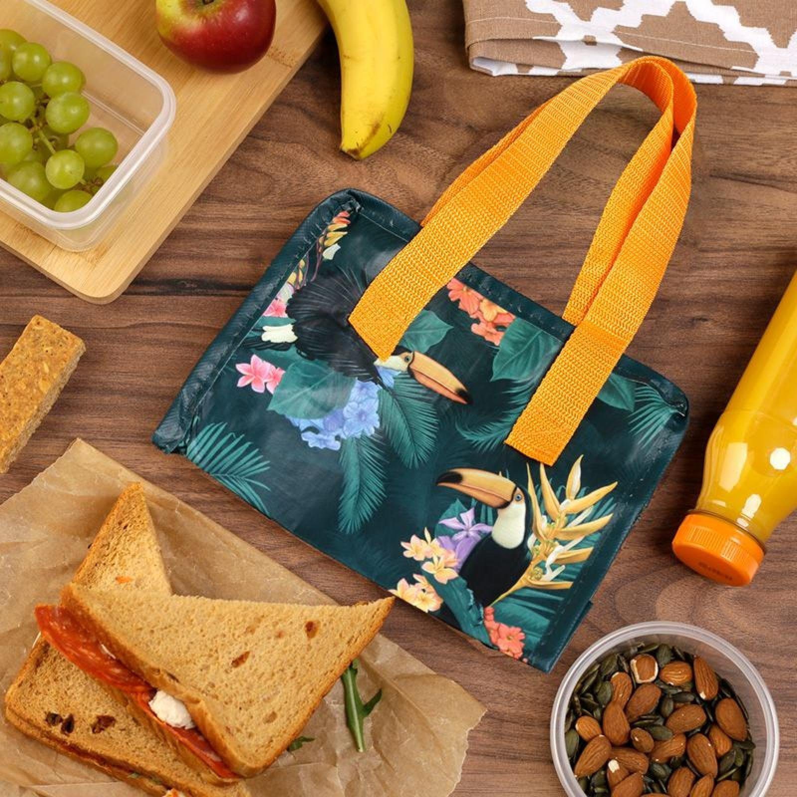 Puckator Kühltasche Toucan Party Tukan RPET wiederverwendbare Lunchtasche