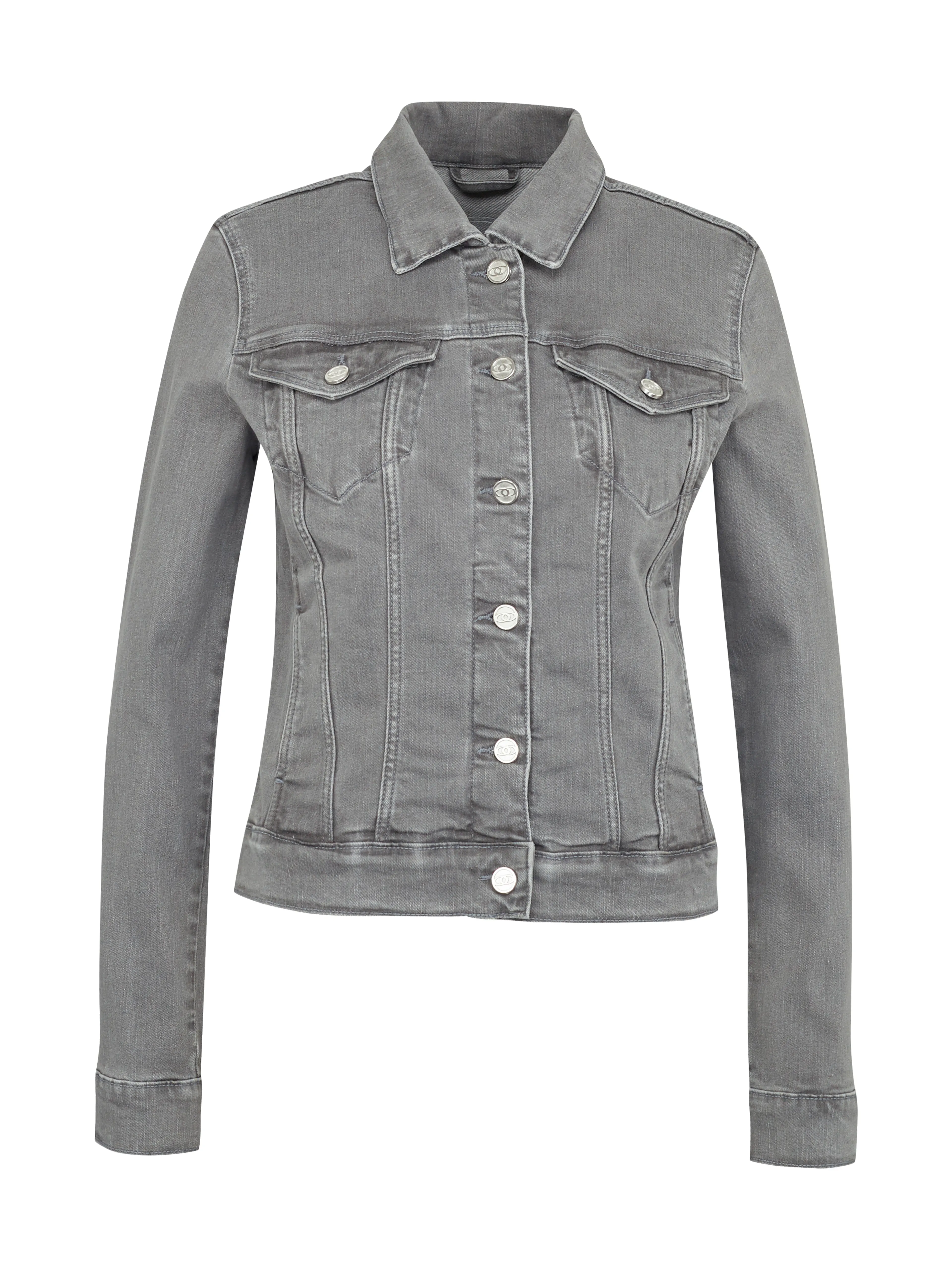 Graue Damen-Jeansjacke ORSAY