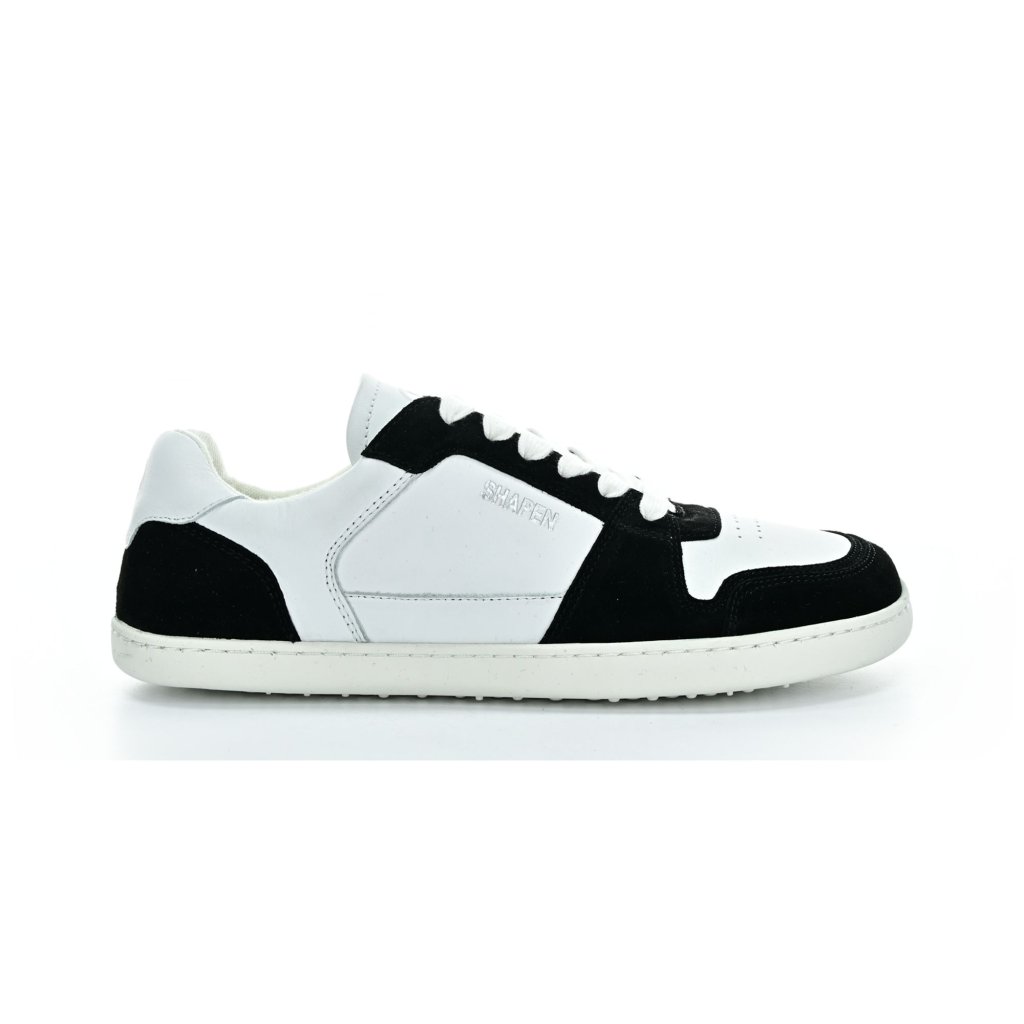 Shapen RE:WIND Black & White Leather Barfußschuhe
