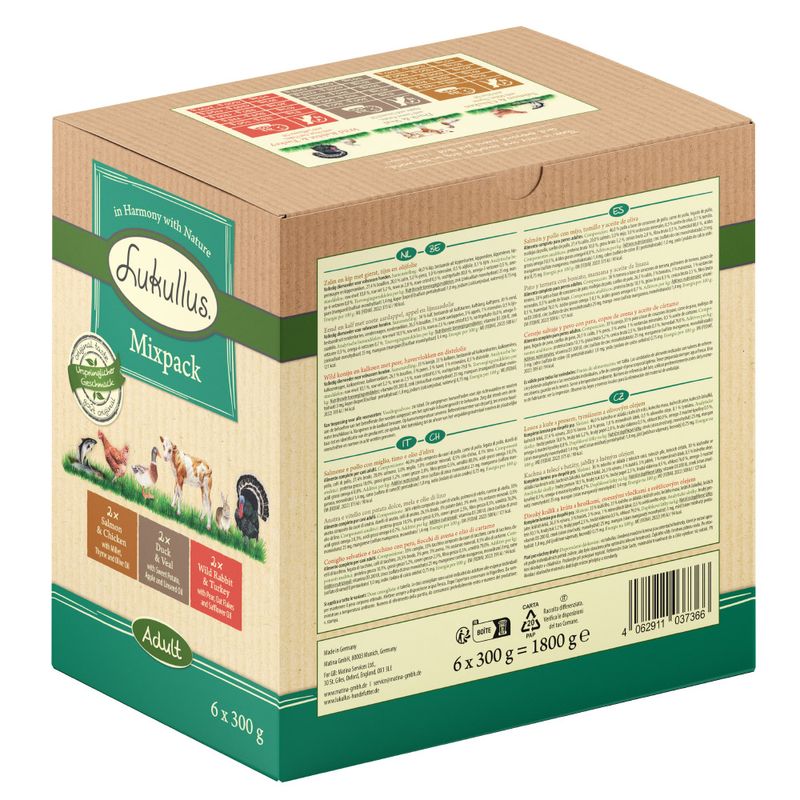 Probierpaket Lukullus Frischebeutel 6 x 300 g