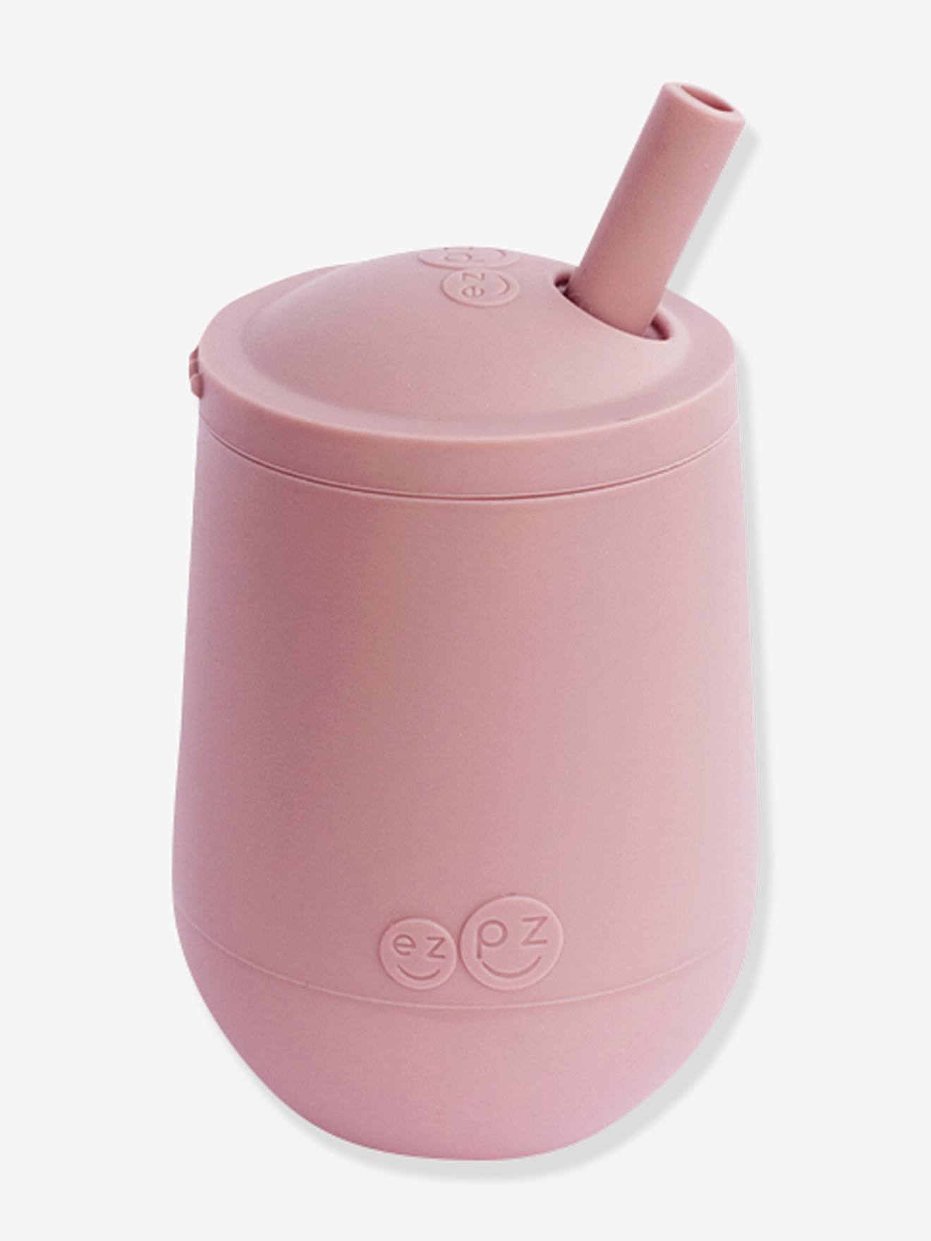Ezpz Trinklernbecher mit Strohhalm MINI CUP EZPZ, Silikon - nachtblau