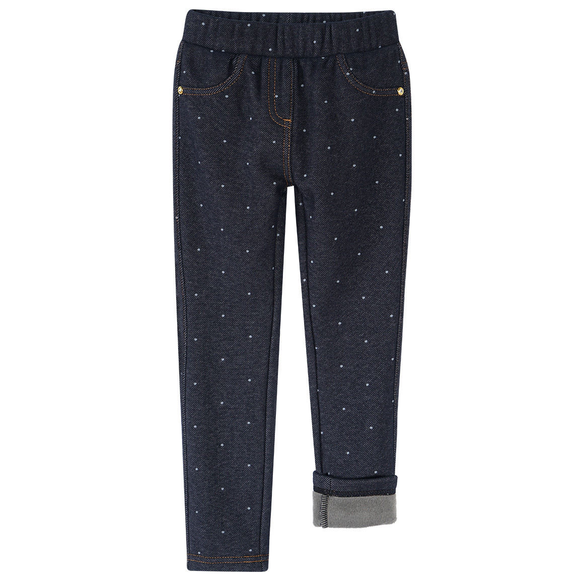 Mädchen Thermo-Jeggings mit Pünktchen-Print