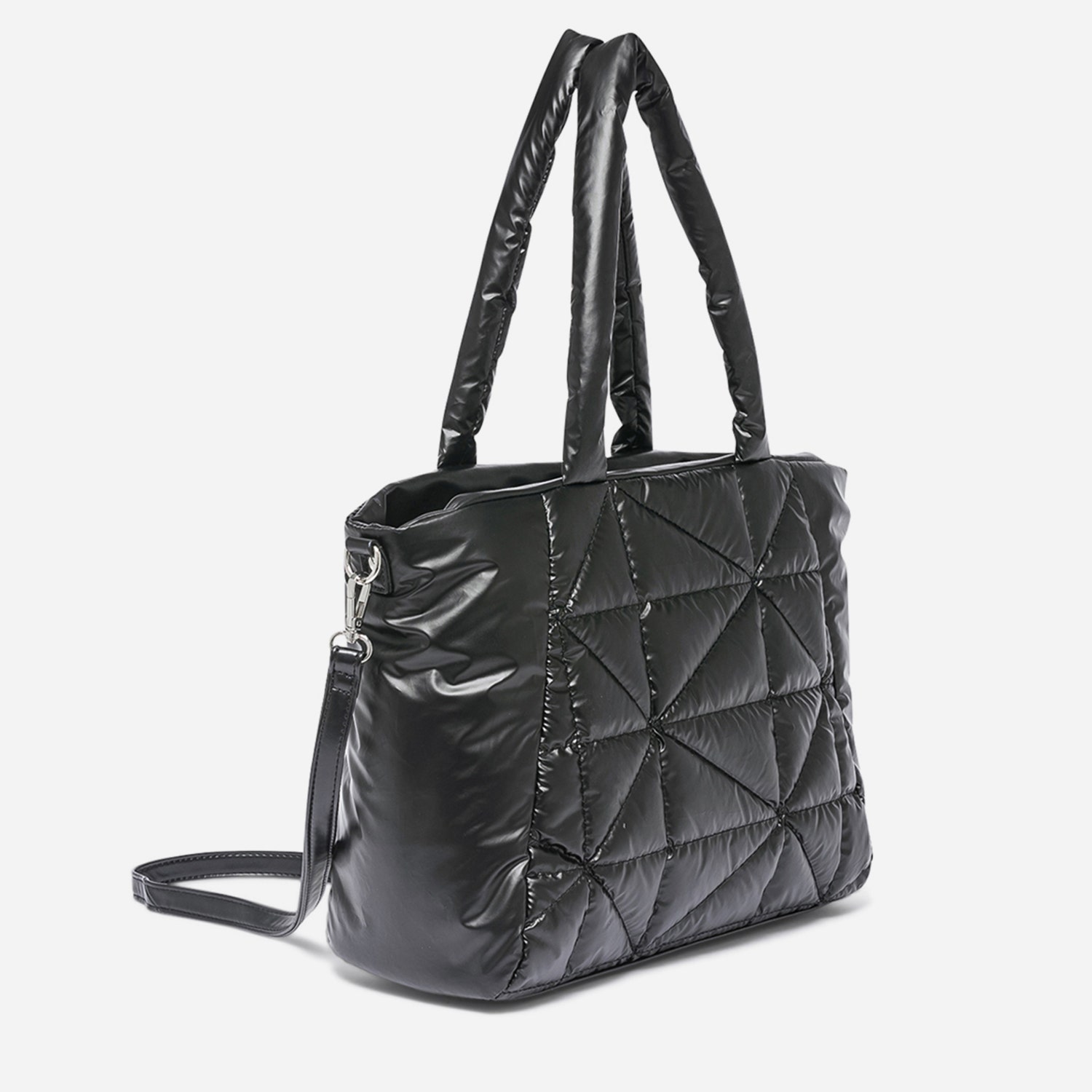 Sac cabas TEXTO noir matelassé