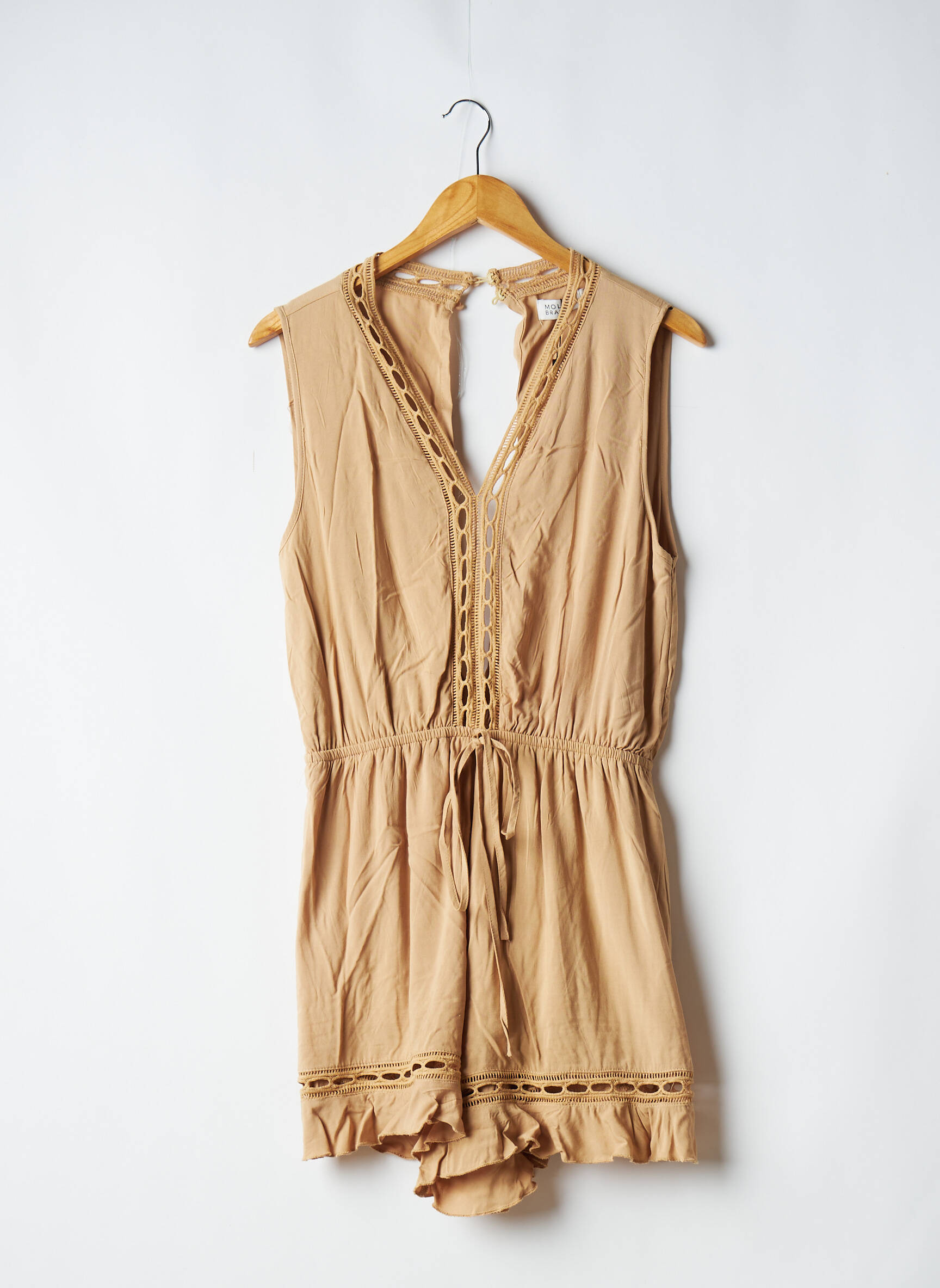 Molly Bracken Combi Shorts Femme couleur beige