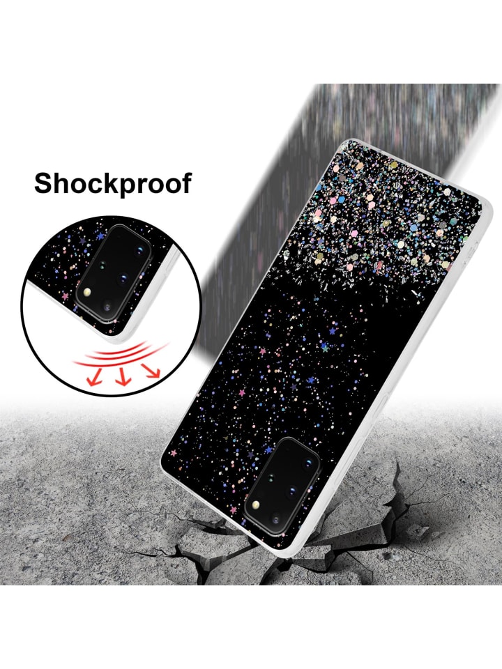 cadorabo Hülle für Samsung Galaxy S20 PLUS Glitter in Schwarz mit Glitter günstig kaufen onesize