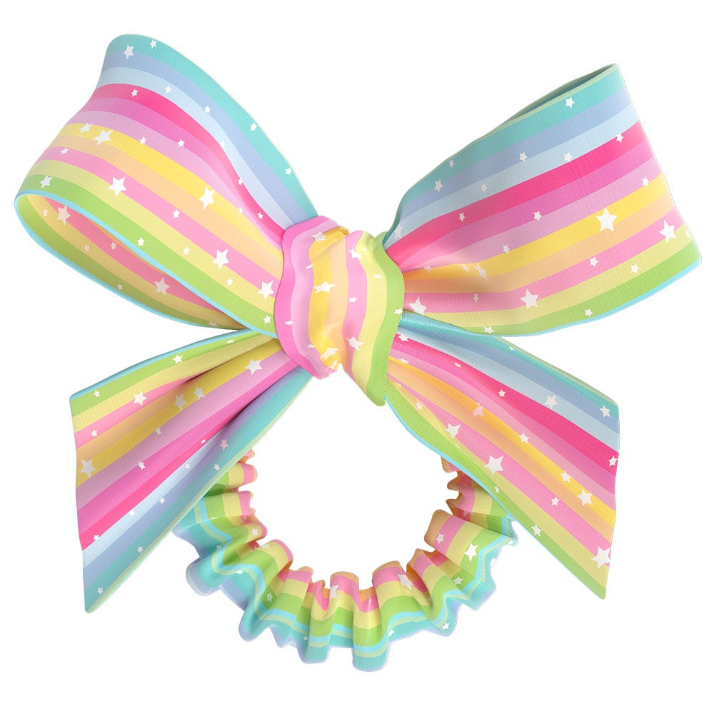 Invisibobble Kids SlimSprunchie mit Schleife Let's Chase Rainbows