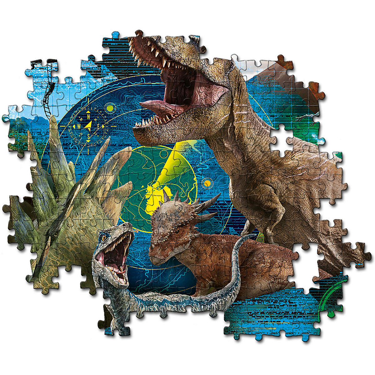 Puzzle 104 Teile Supercolor - Jurassic World