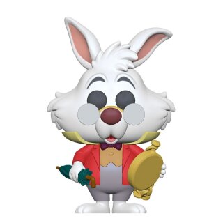 Alice im Wunderland POP! Disney Vinyl Figur White Rabbit w/Watch 9 cm