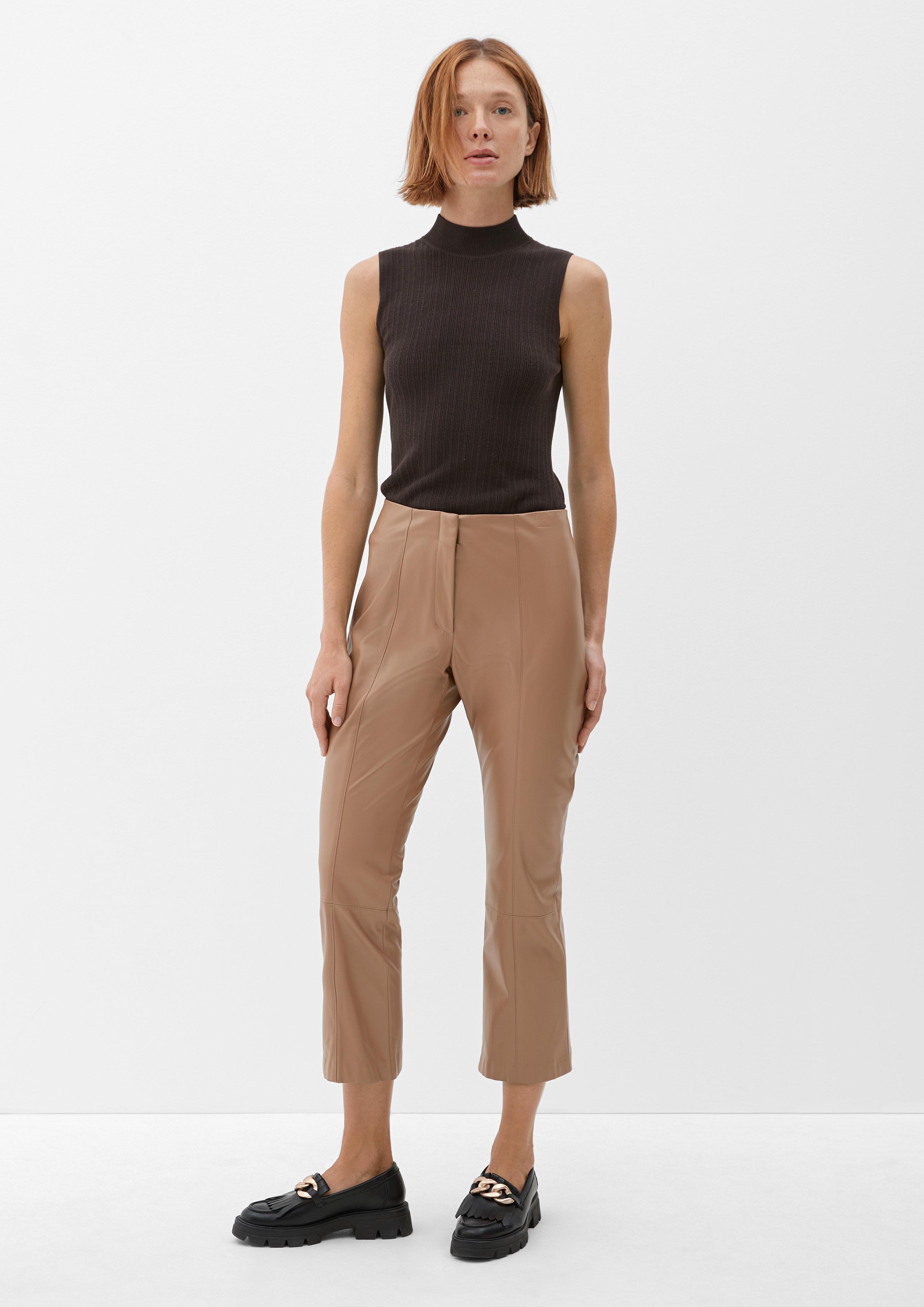 Regular: Hose im Lederlook  2118887-8612