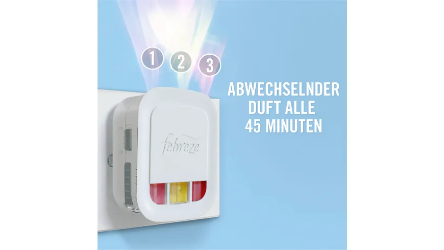 Febreze Lufterfrischer 3Volution Duftstecker Starterkit Bali Jasmin 20 ml