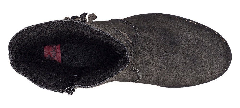 Rieker Winterstiefelette mit Zierbänder am slouchy Schaft