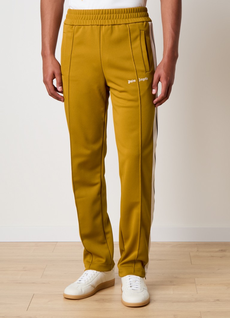 Palm Angels Tapered fit trenirke z logotipom in steekzakken