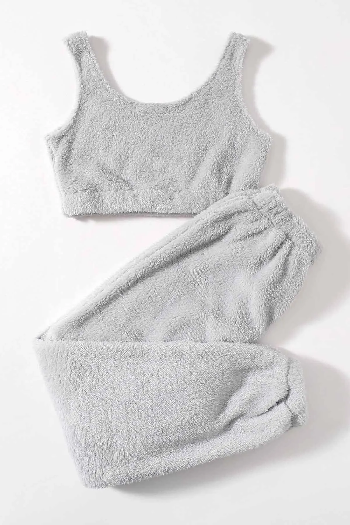 Merry See  Ärmelloses Pyjama-Set aus Plüsch-Fleece mit Trägern