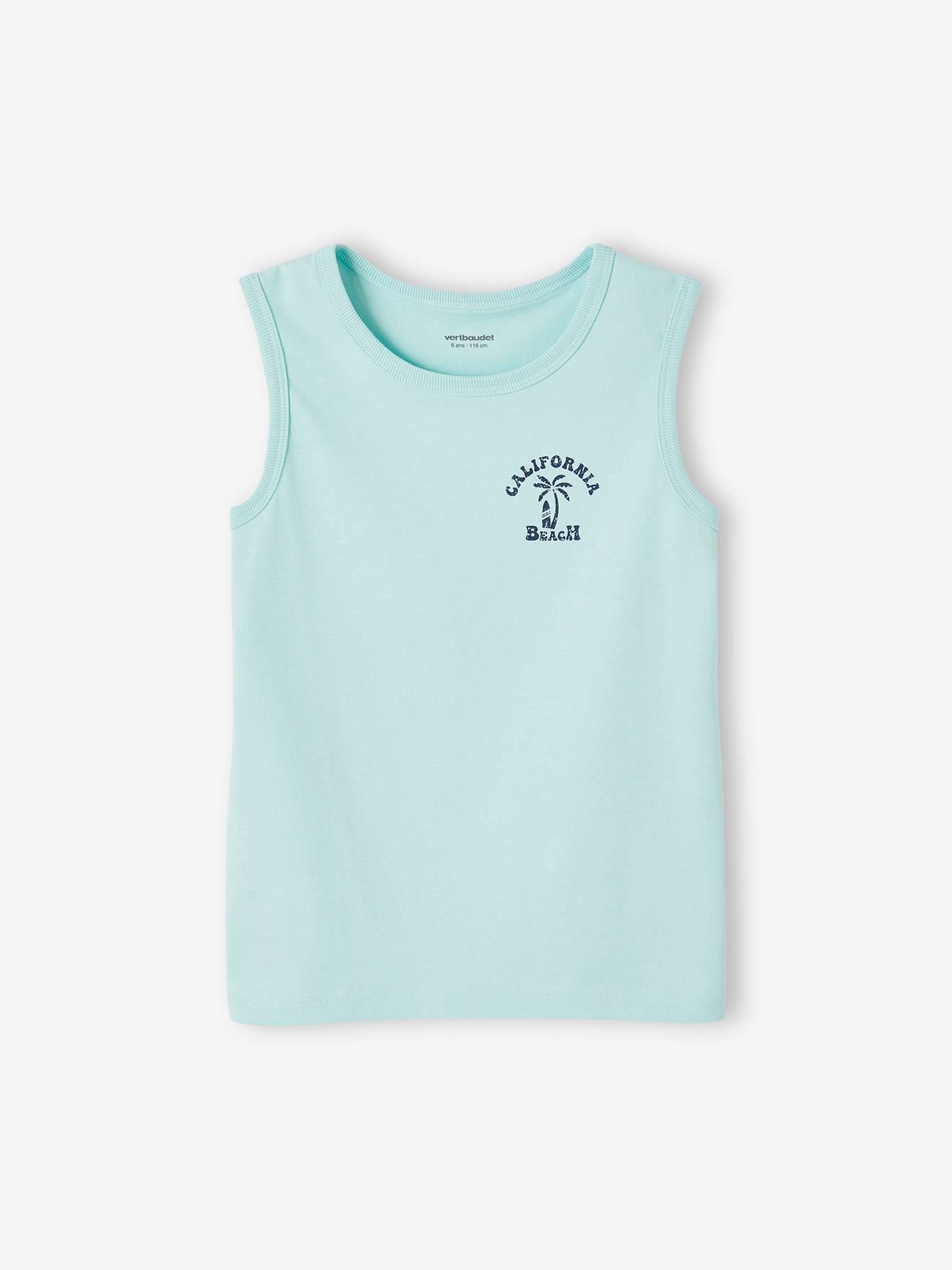 Vertbaudet 2er-Pack Jungen Trägershirts mit Recycling-Baumwolle - set blau