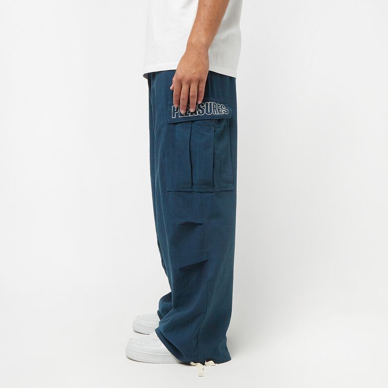 Pleasures Visitor Wide Fit Cargo Pants navy