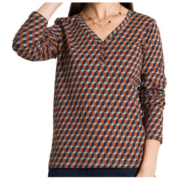 Tranquillo - Women's Jersey-Shirt mit V-Ausschnitt - Longsleeve